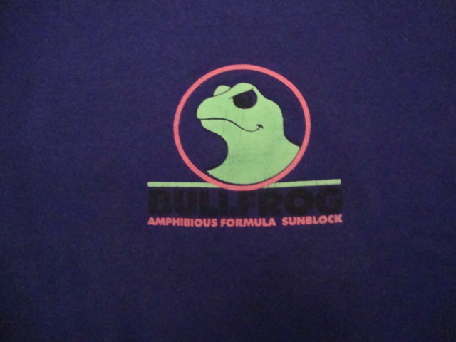 Bullfrog Amphibious Sunblock "Tour de Frog" Biking Purple T Shirt L gallery