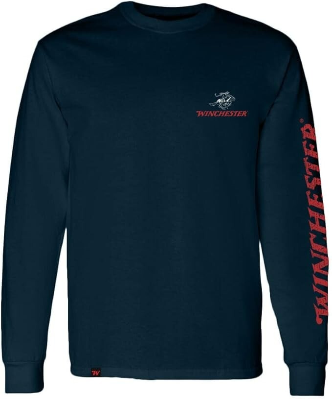 Winchester Pro - Rider in Circle Mens Long Sleeve Shirt gallery