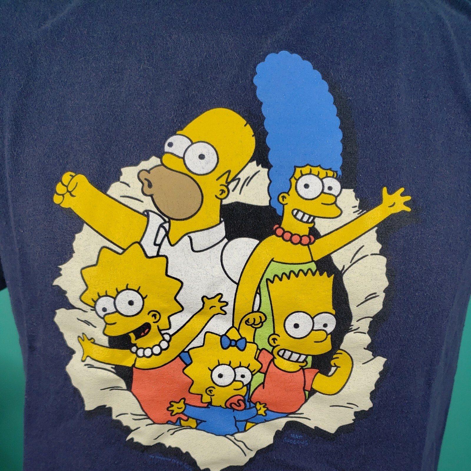 2008 Simpsons Homer and Family Size Medium T-SHIRT Tee Delta gallery