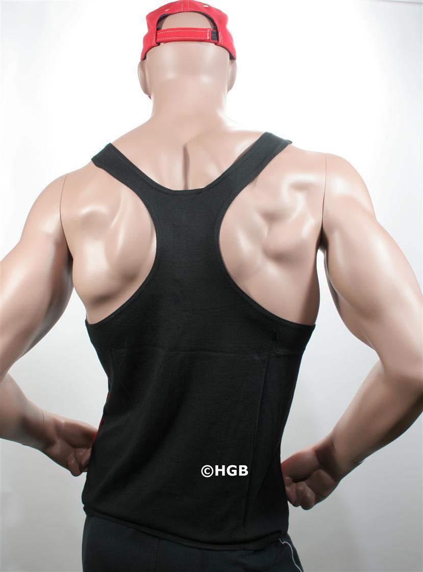 NEW Mens Workout NPC Bodybuilding Wear Fat Strap Tank Top Gym Clothing All Sizes gallery