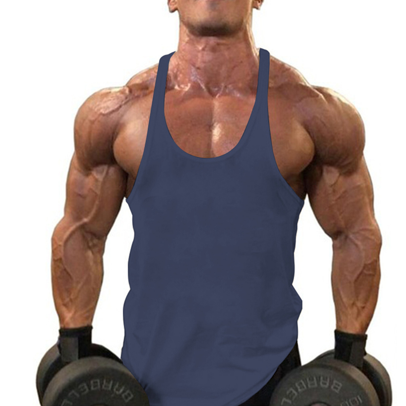 Men's Stringer Muscle Bodybuilding Shirt Tank Top Gym Singlet Fitness Sport Vest gallery