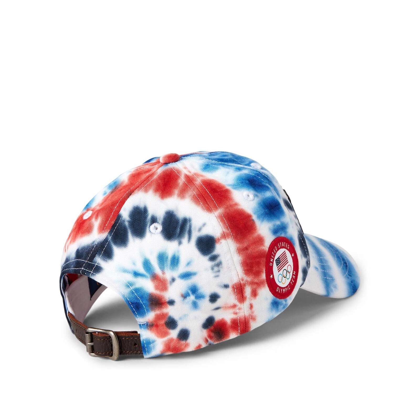 POLO Ralph Lauren NATIONAL TEAM USA TIE-DYE CHINO BALL CAP Leather Strap gallery