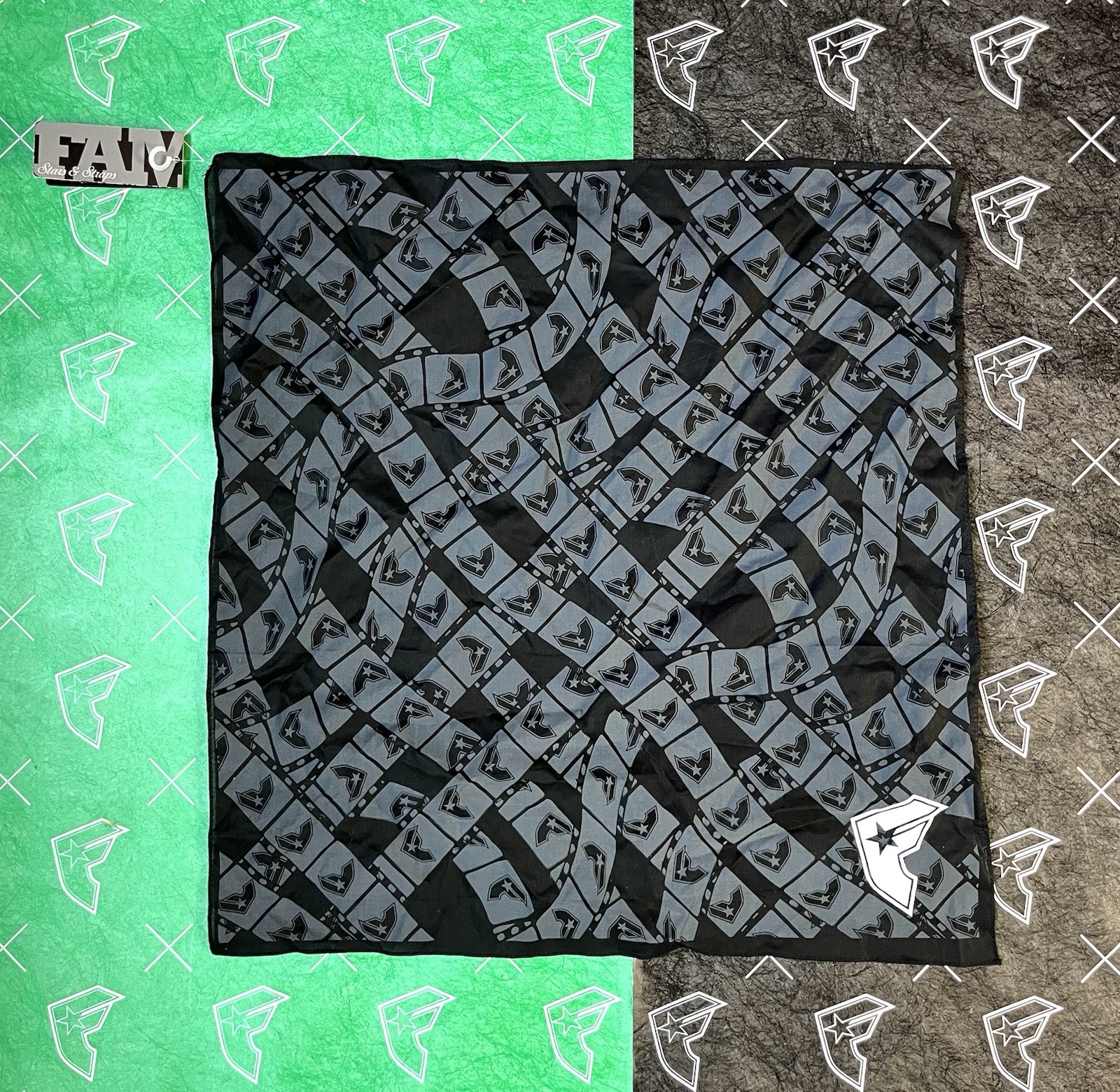 Famous Stars And Straps Film Bandana NWT Travis Barker Blink 182 RARE Y2K gallery