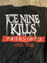 Ice Nine Kills American Psycho Christian Bale Large Concert Tour Shirt INK