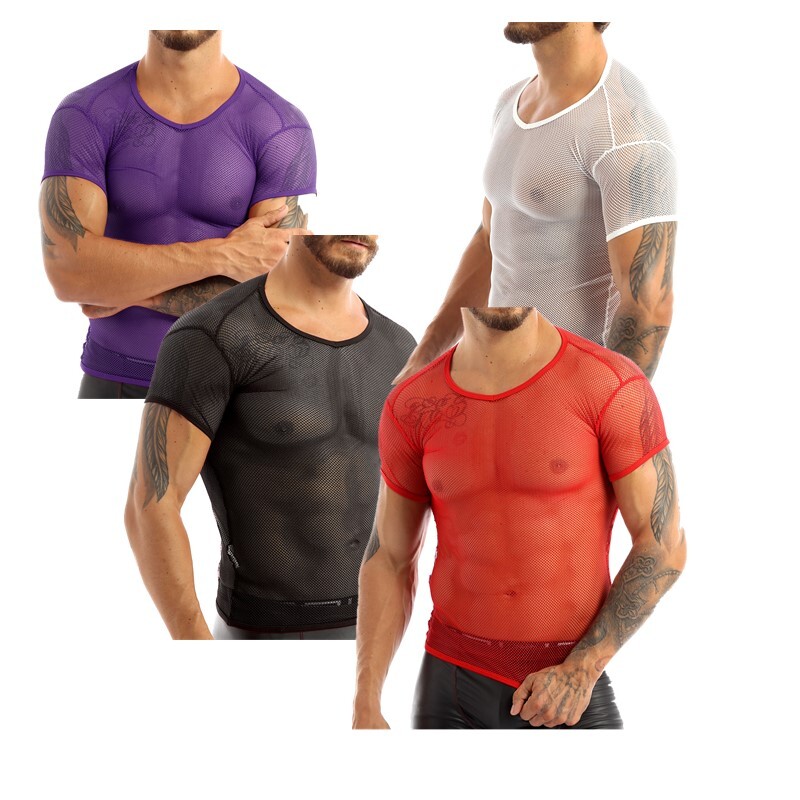 US Mens T-Shirt Fitness Clubwear Workout Vest Sexy Tops Sleepwear Blouse Summer gallery