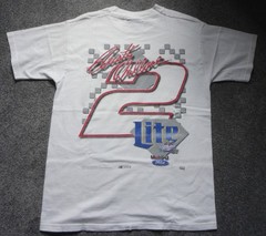Vtg 90s Rusty Wallace Fierce Competitor T-Shirt Size Medium Double Sided 1998