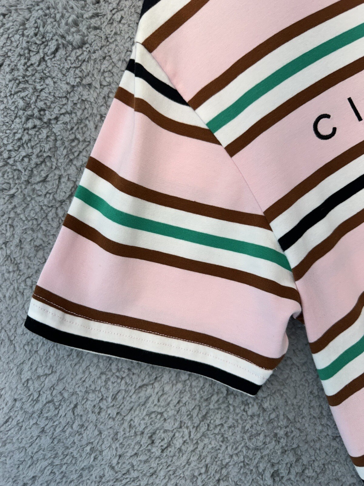 Civil Regime Striped T-Shirt Pink Men’s Sz M Trendy Crew Neck Streetwear New gallery