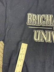 Vintage Brigham Young University Cougars T-Shirt Mens Size Large Blue Adult