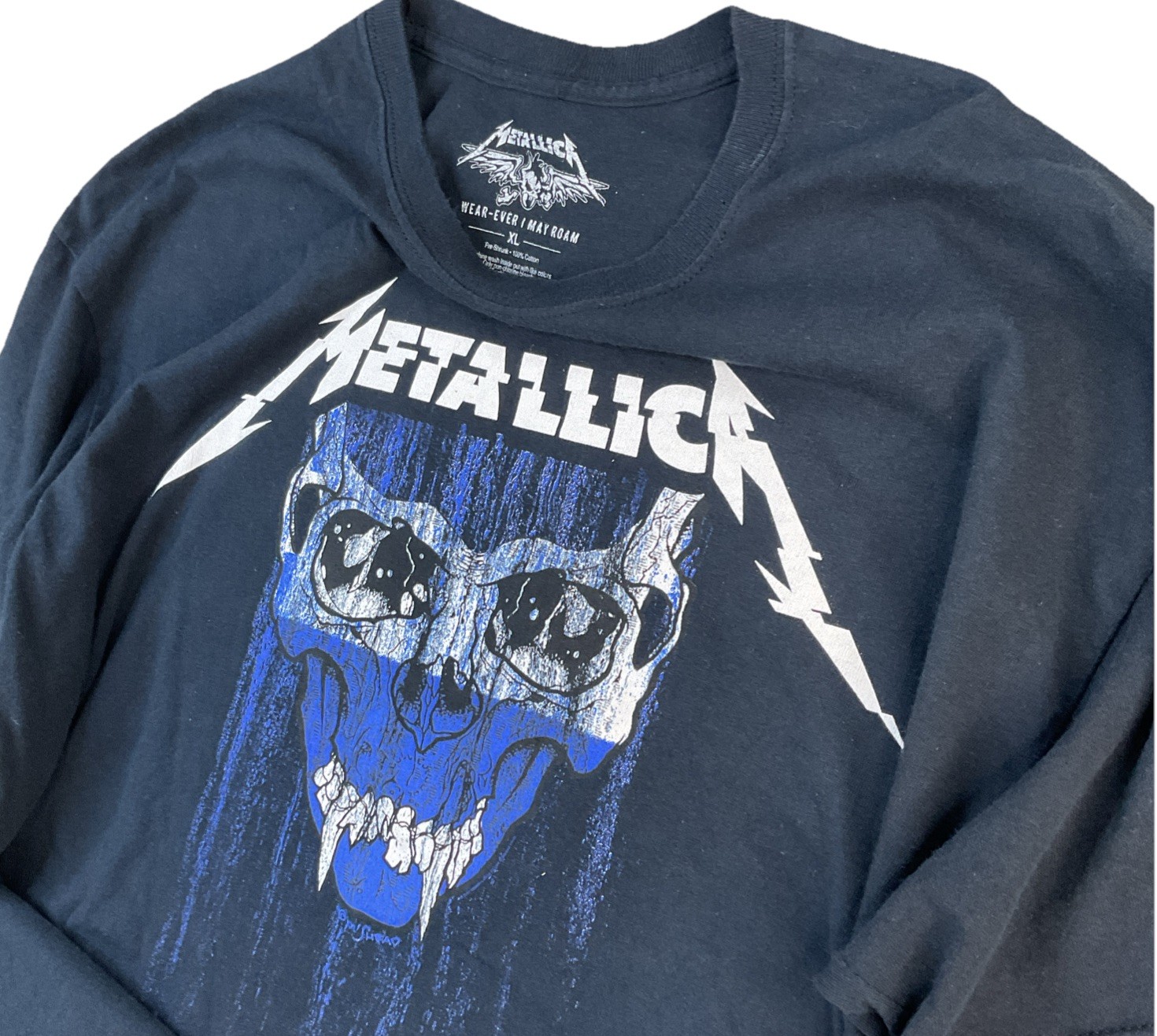 Metallica T-Shirt Men Sz XL Worldwired Tour 2017 VTG Y2K Orlando Double Sided gallery