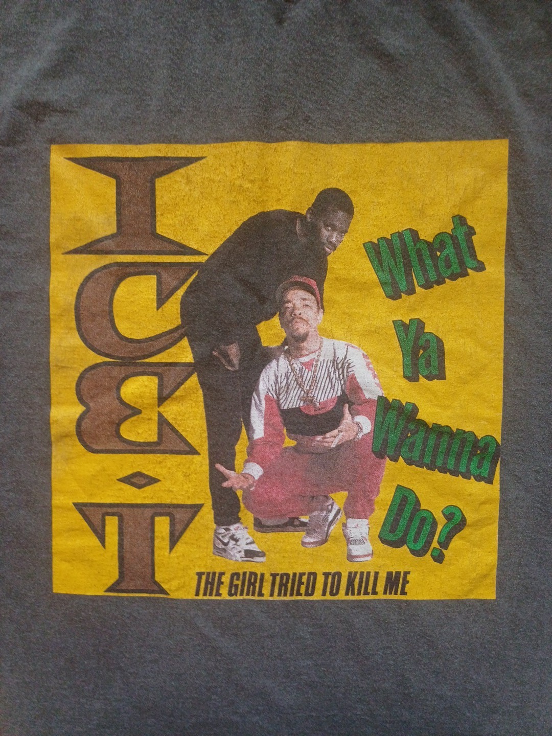 Ice-T "What Ya Wanna Do" Gangsta Rap Tee T-Shirt Hip Hop 80s 90s Large gallery