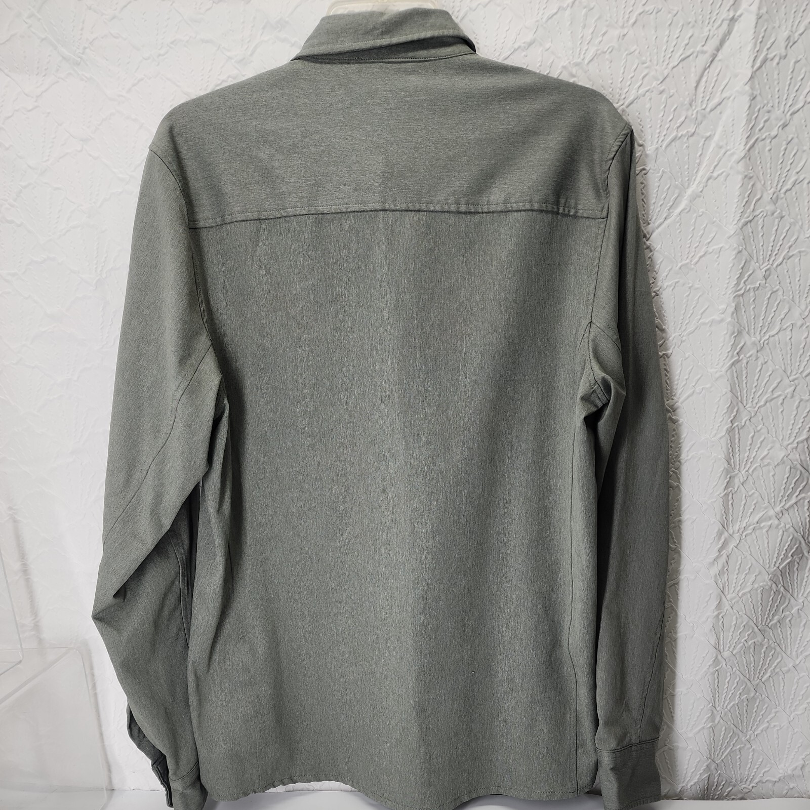 ZeroXposur Travel Series Mens Uv outdoor Longsleeve buttondown sz M green gallery