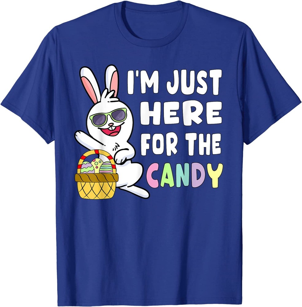 Easter Bunny I’m Just Here For Easter Candy Kids Unisex T-Shirt
