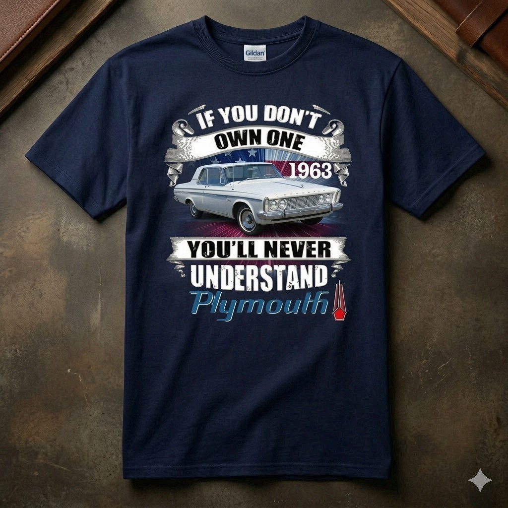 1965 Plymouth Shirt Retro American Classic Car Tee Auto Lover Gift gallery