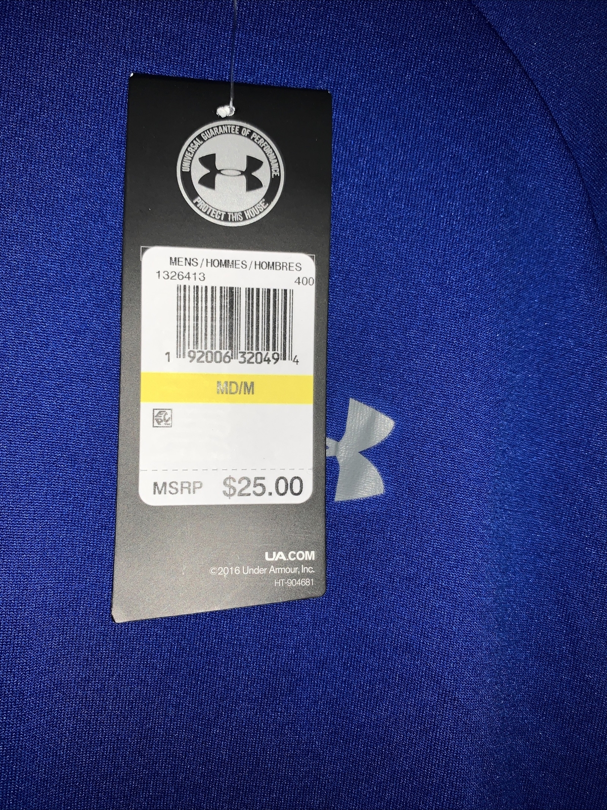UNDER ARMOUR MENS TECH SHORT SLEEVE LOOSE T-SHIRT HEATGEAR BLUE 1326413-400 SZ M gallery