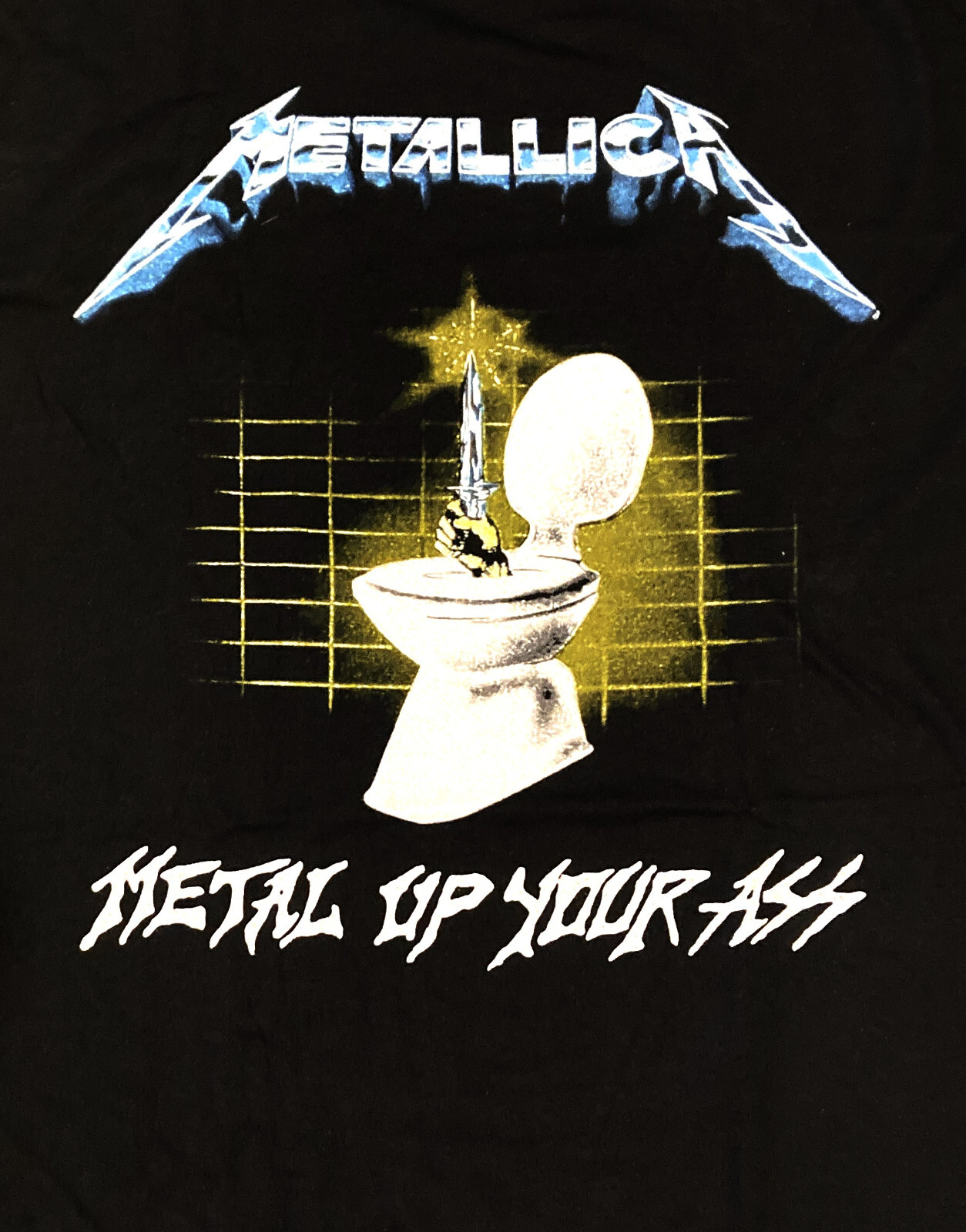 METALLICA cd lgo METAL UP YOUR ASS Official SHIRT LRG New lightning kill master gallery
