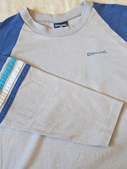 Vintage 80s 90s Spalding Men’s Single Stitch Raglan Baseball Tee Size LG USA