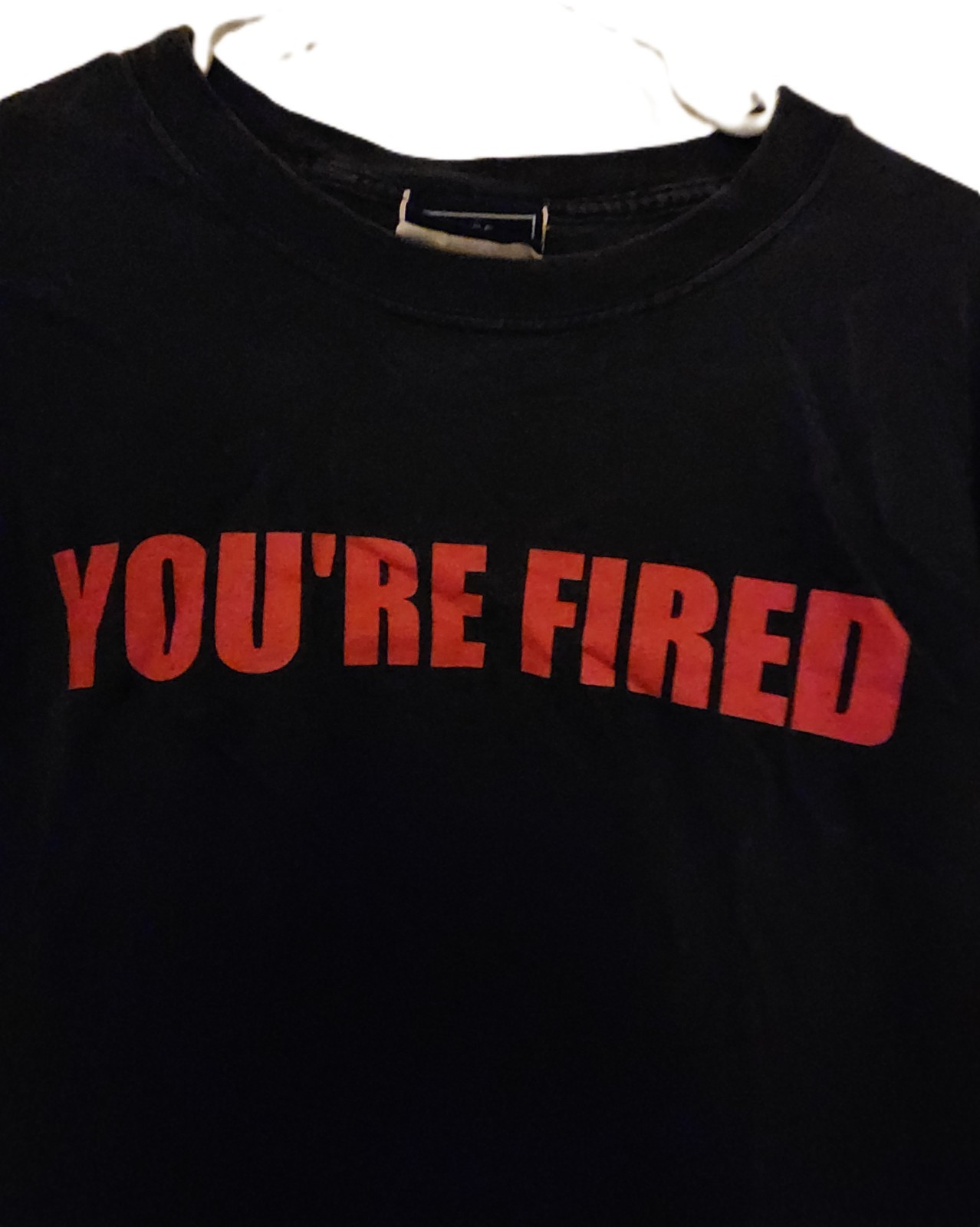 VINTAGE The Apprentice Shirt Adult L Black You're Fired Donald Trump NBC Store gallery