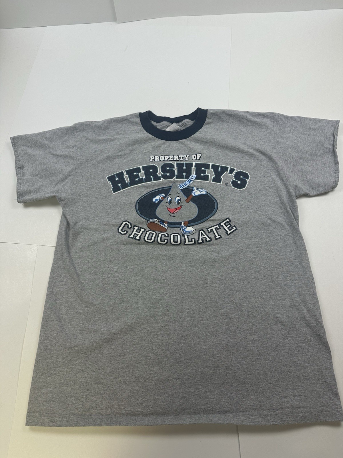 Vintage Hershey Chocolate Bar T Shirt Ringer Style Tee Size Large 2002 Y2K gallery