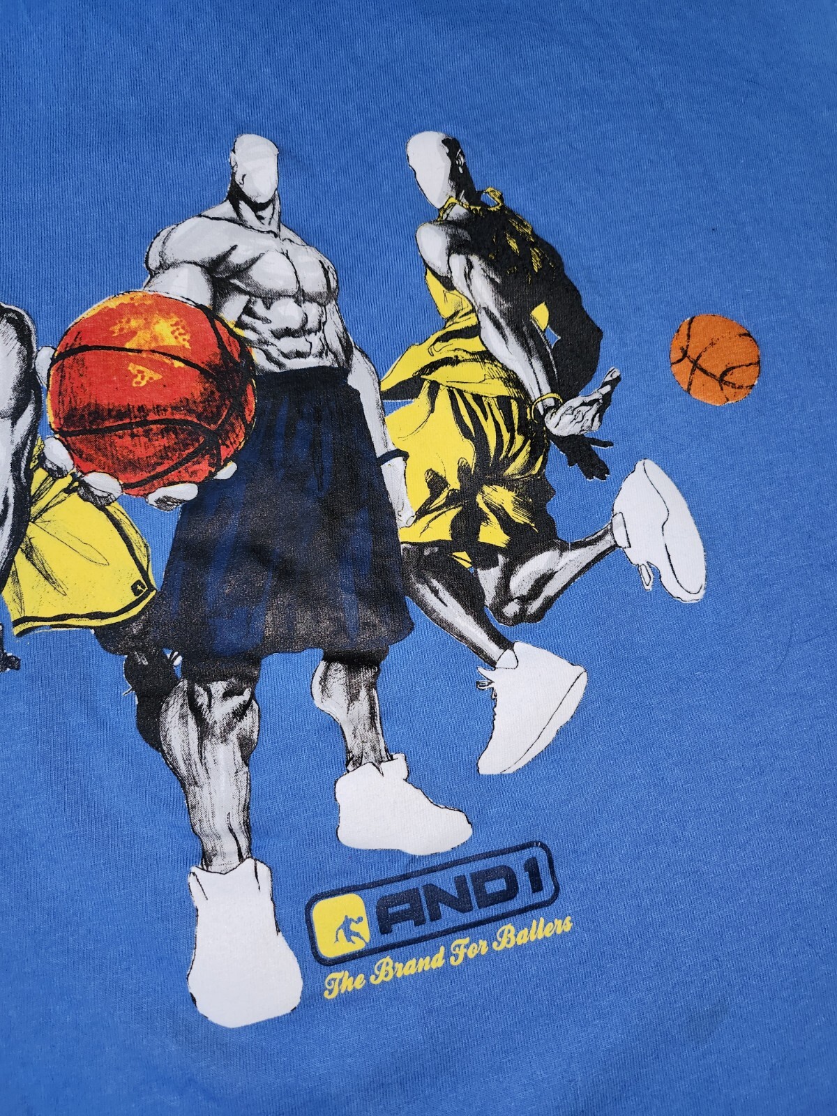 Men’s Medium / Kids XL- 14-16 Vintage And1 Baller T Shirt Tee Basketball gallery