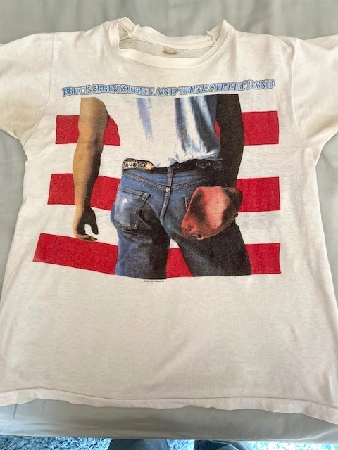 Bruce Springsteen 1984 1985 vtg t shirt Tour Dates Concert Fits S but says M gallery