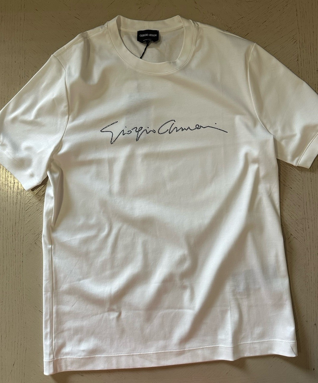 NWT Giorgio Armani Mens T Shirt White 46 Eu/S US Made In Italy gallery