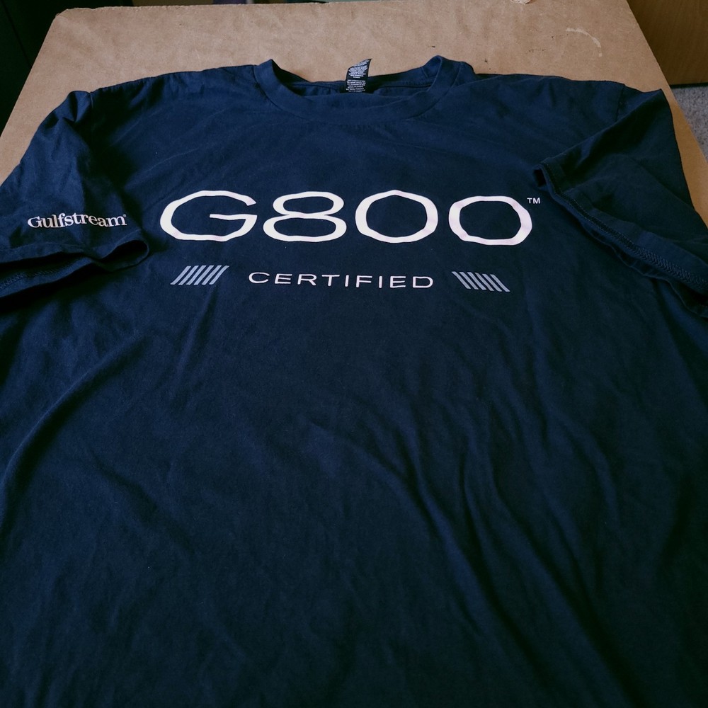 Gulfstream Tshirt G800 Certified Size 2XL
