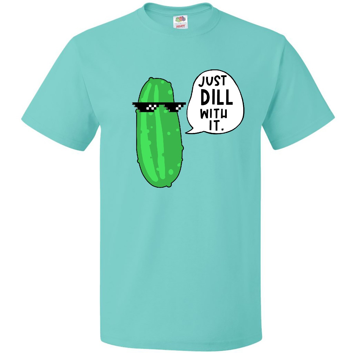 Inktastic Just Dill With It Chill Dill Pickle In Sunglasses T-Shirt Food Humor gallery
