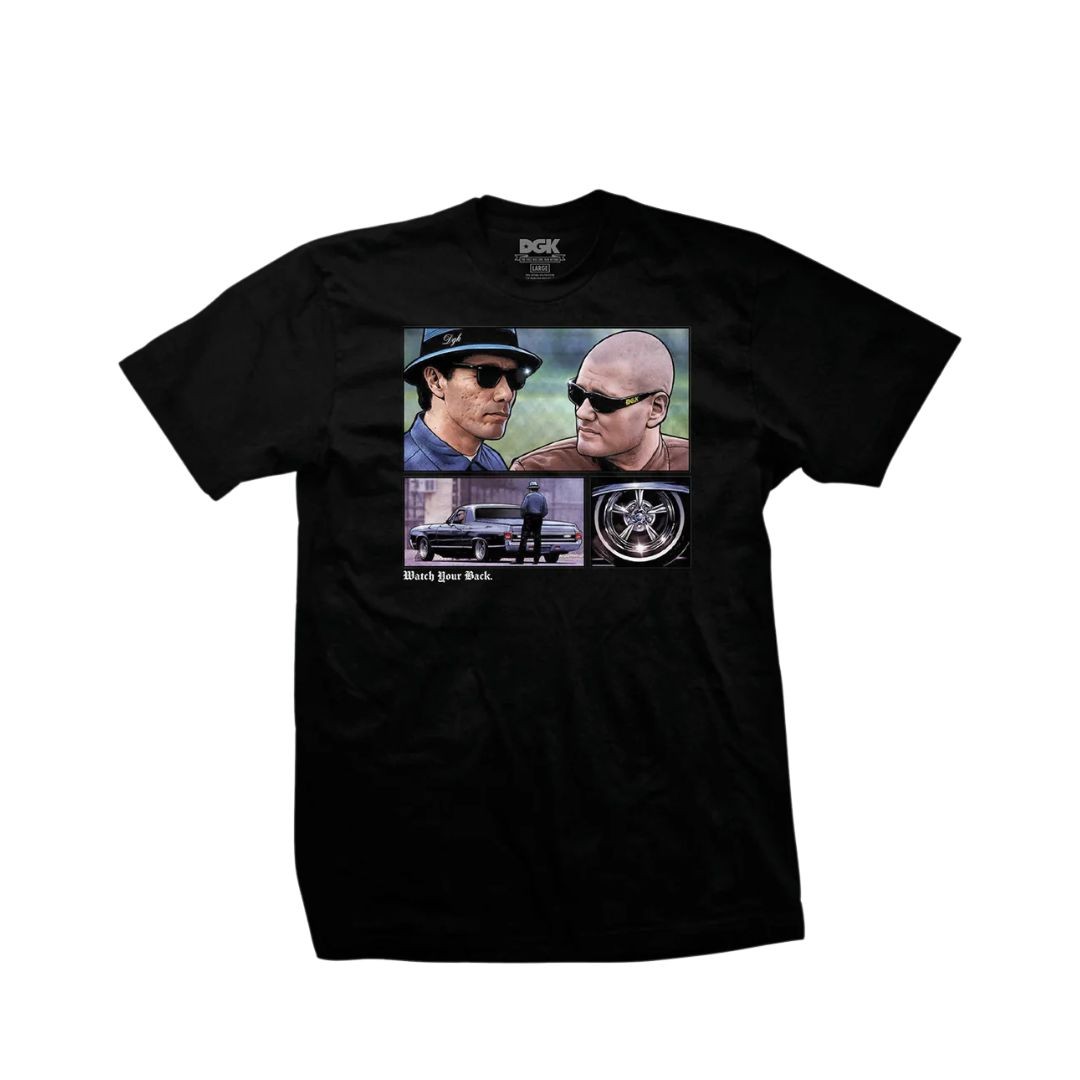 DGK Watch Your Back Short Sleeve T-Shirt Black gallery