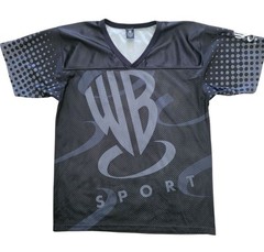 1996 Warner Bros Studio Store WB SPORT Black Mesh Athletic Jersey Men’s Sz M