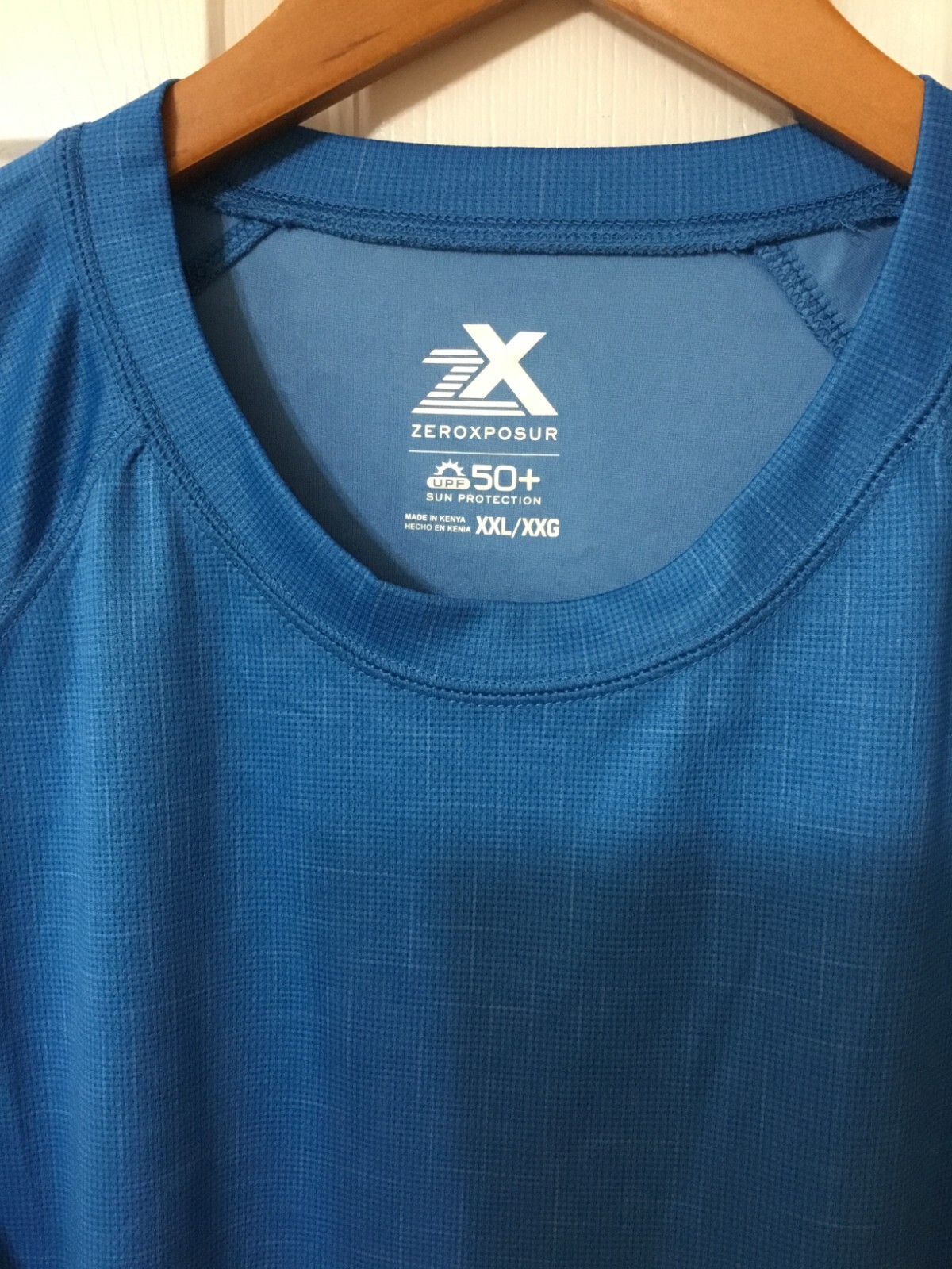 Zeroxposur Men's Tee Shirt Short Sleeves UPF 50+ Sun Protection Size XXL Blue gallery