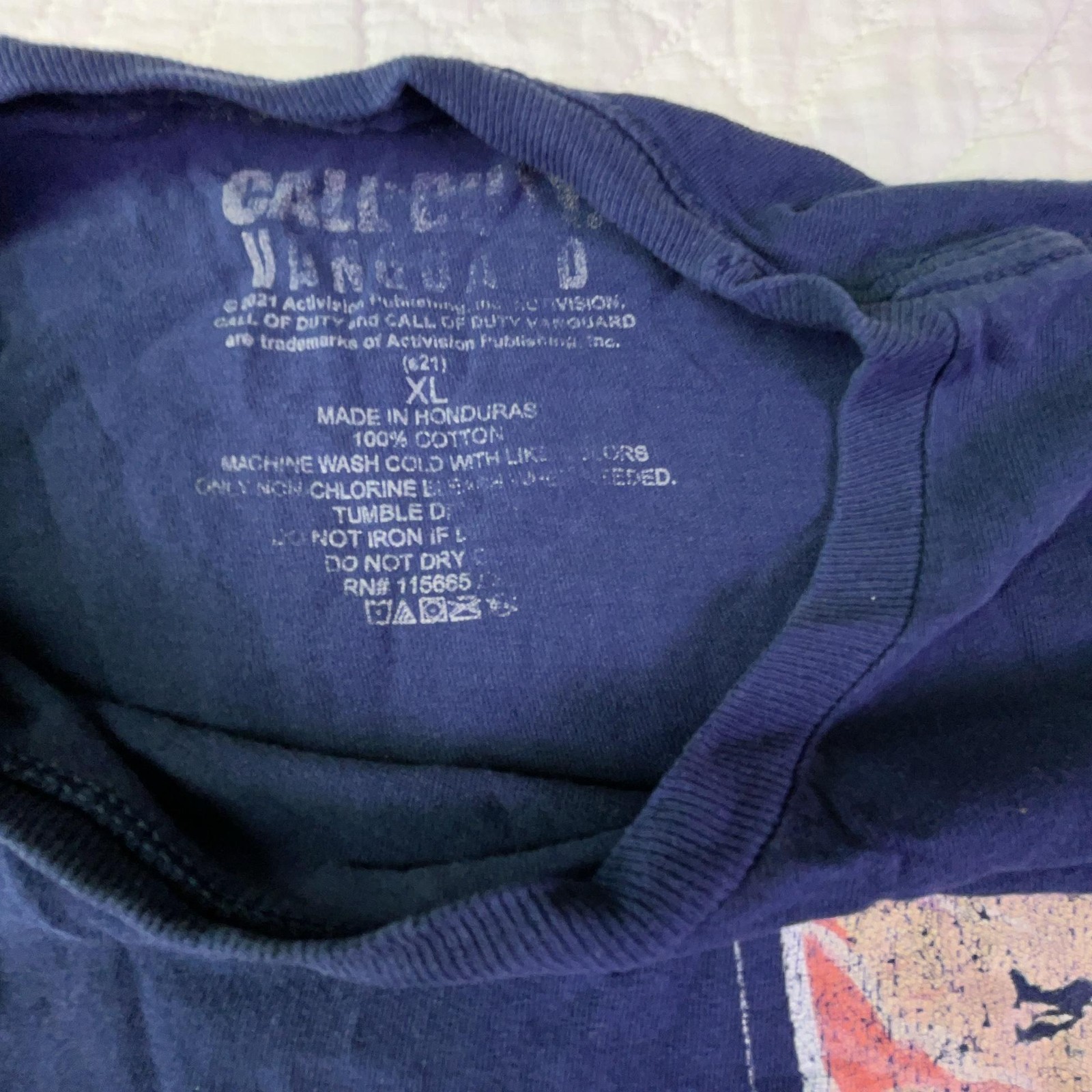 Call Of Duty Shirt Mens XL Blue Vanguard Pacific Graphic T-Shirt Tee Gaming gallery
