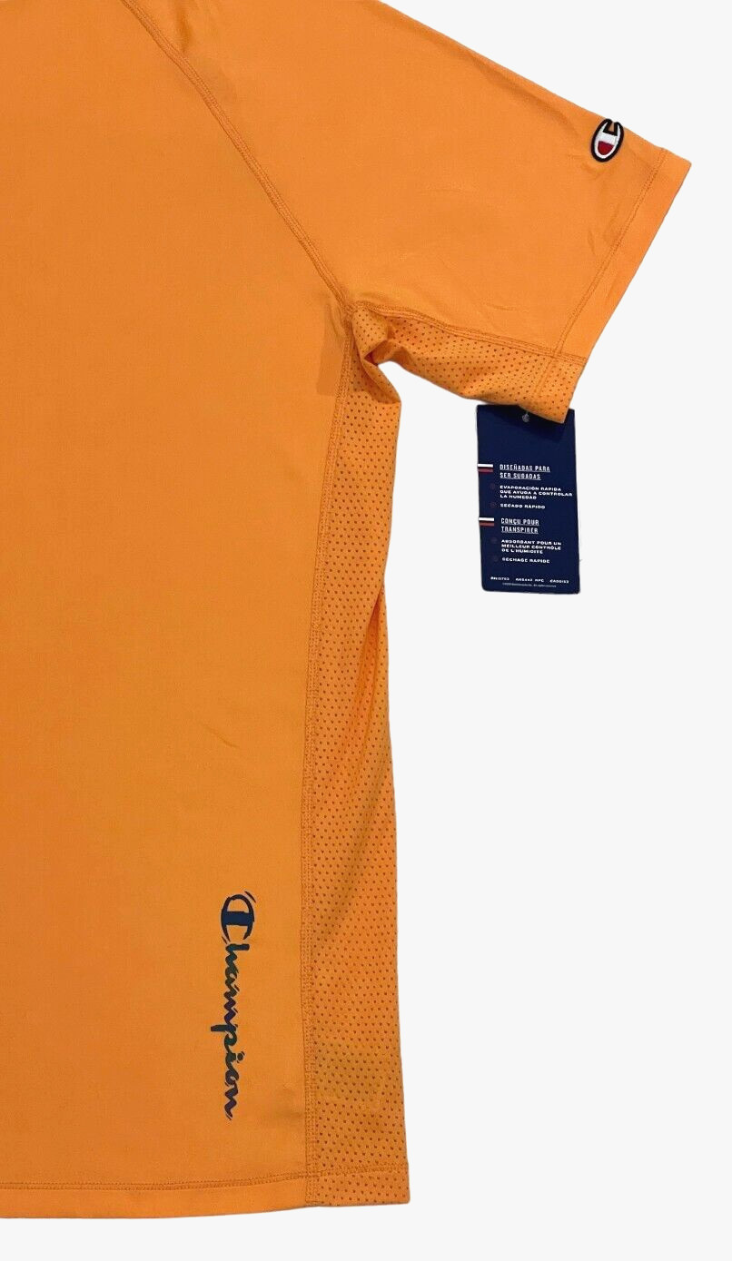 Champion Wicking Double Dry Crewneck Short Sleeves Mesh Graphic Tee T Shirt XXL gallery