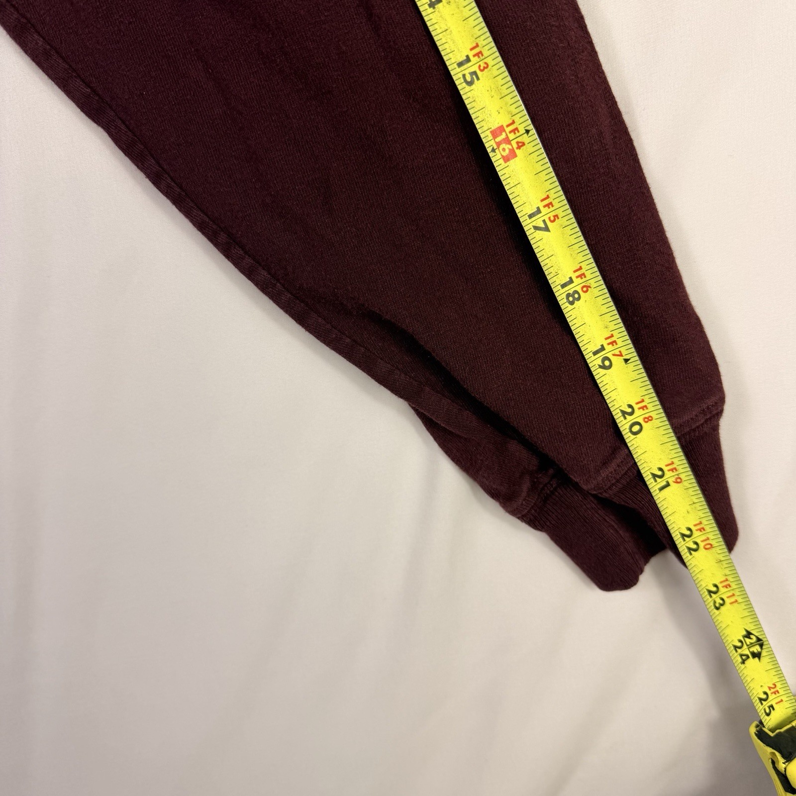 Carhartt Men's Loose Fit L Maroon Pocket Long Sleeve T-Shirt K128 gallery