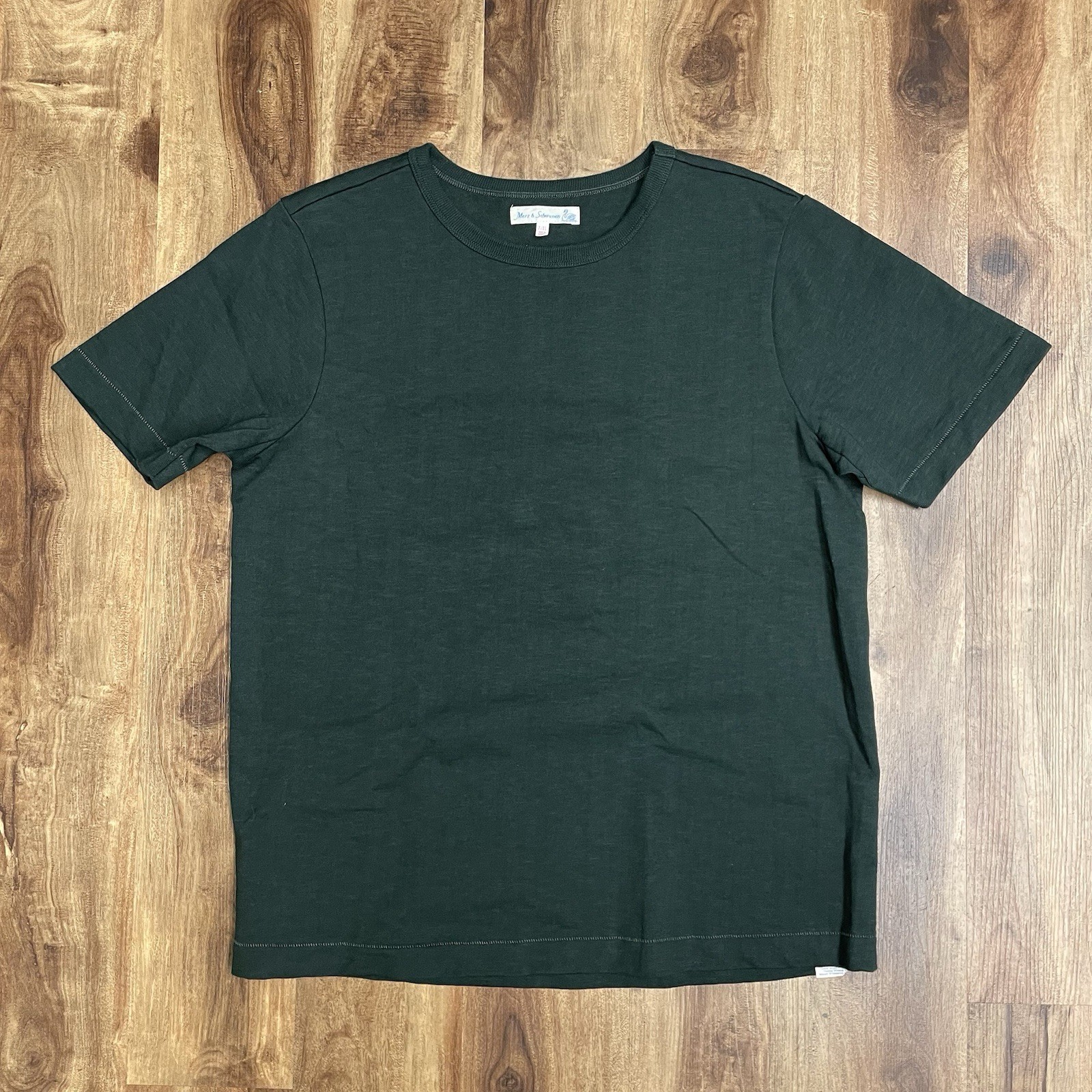 Merz B Schwanen T-Shirt Green Loopwheeled Germany Cotton Men’s 7/XL gallery