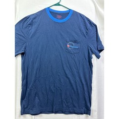 CHAPS Mens Navy Blue Dive Squad Graphic Pocket T Shirt Size XL