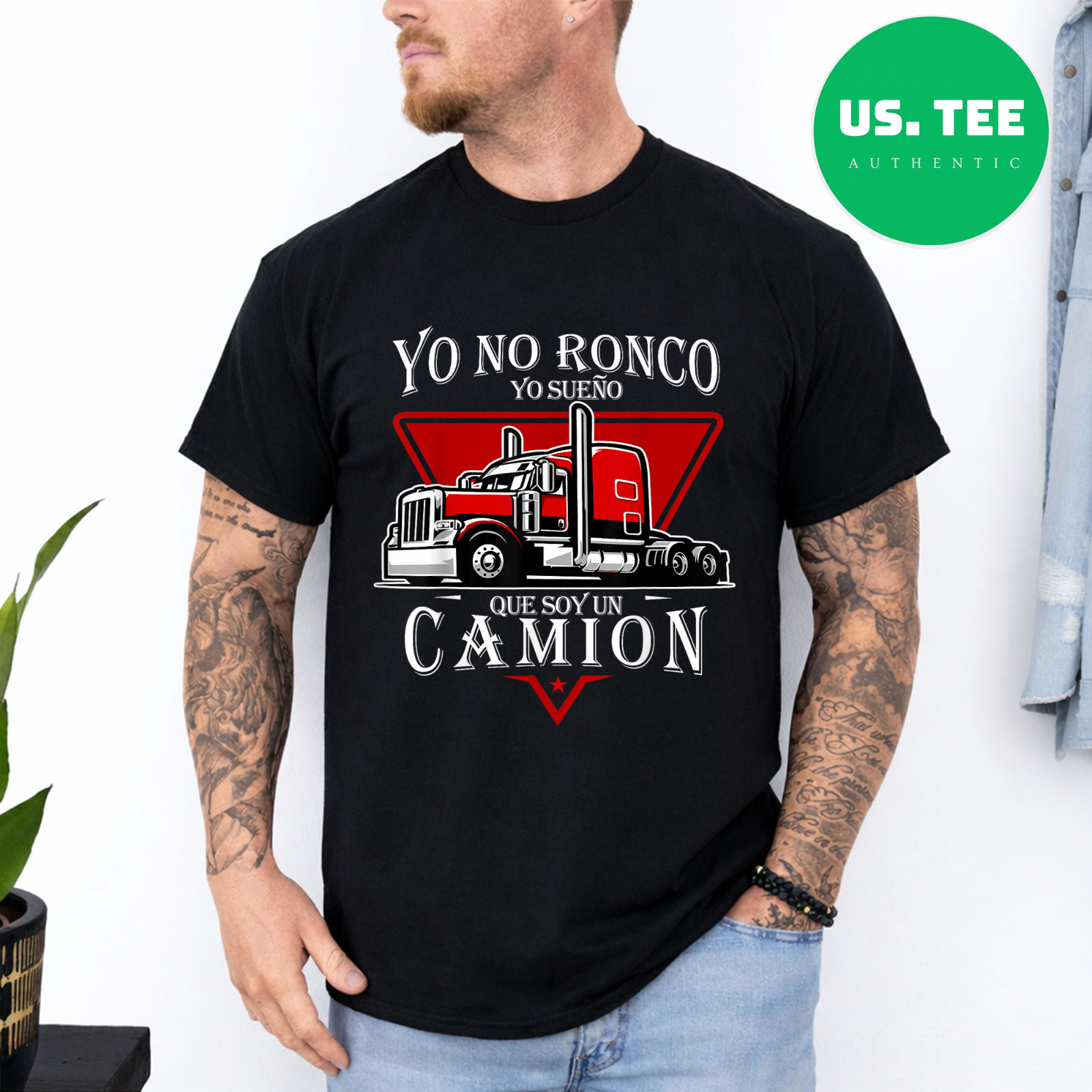 Yo no Ronco yo sueno que Soy un Camion Latin Dad Spanish T-Shirt gallery