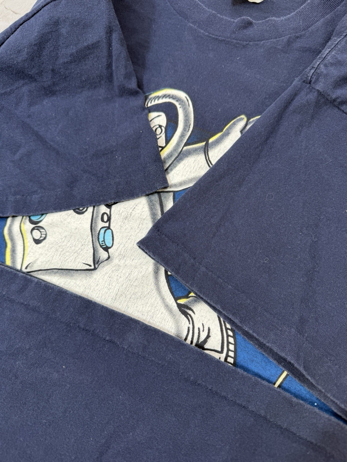 Vintage 90s Captain Bob Comedy Humor Novelty Single Stitch Graphic T Shirt Space gallery