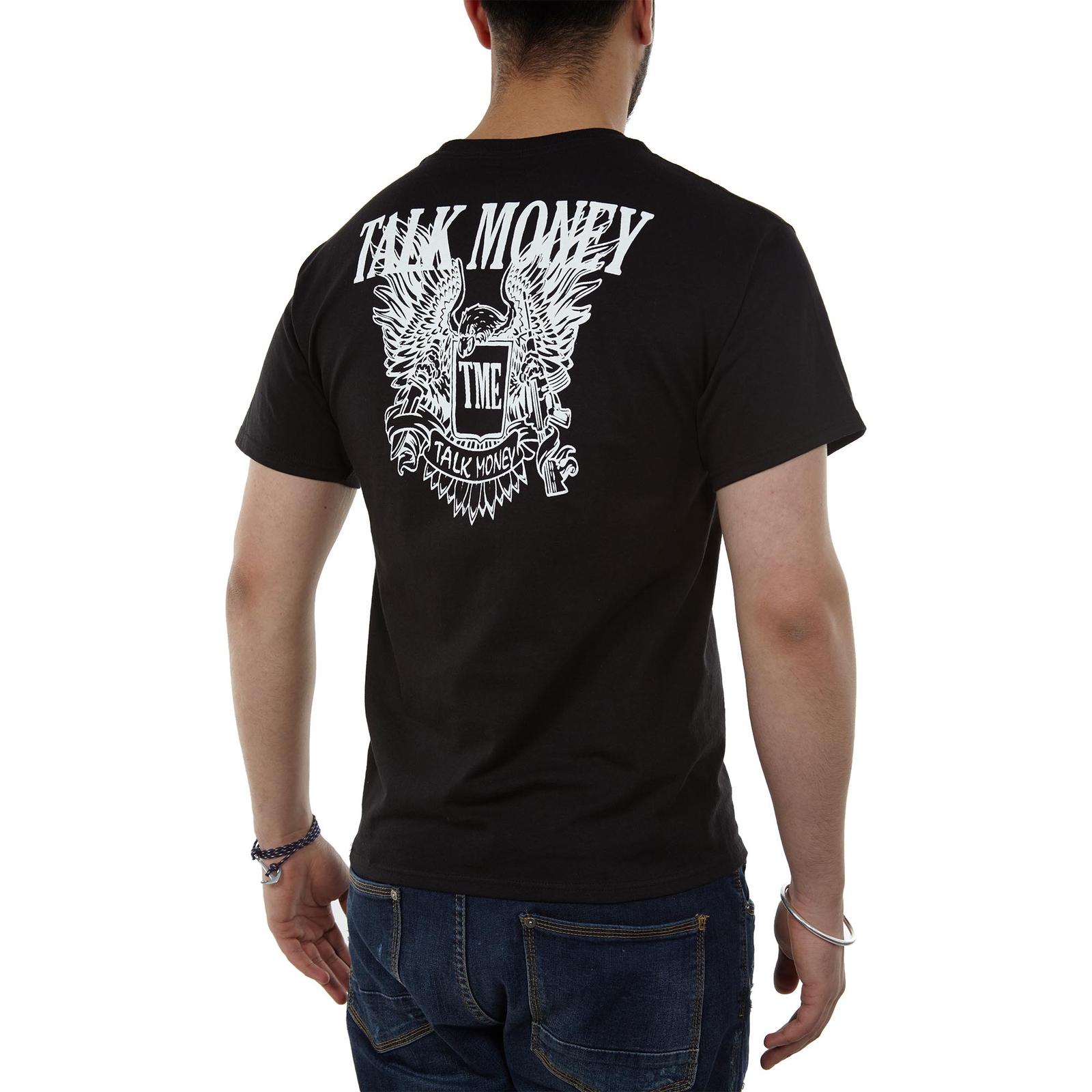 Talk Money Champion Short Sleeve Tee Mens Style : T425-BLACK/GREEN/PINK gallery