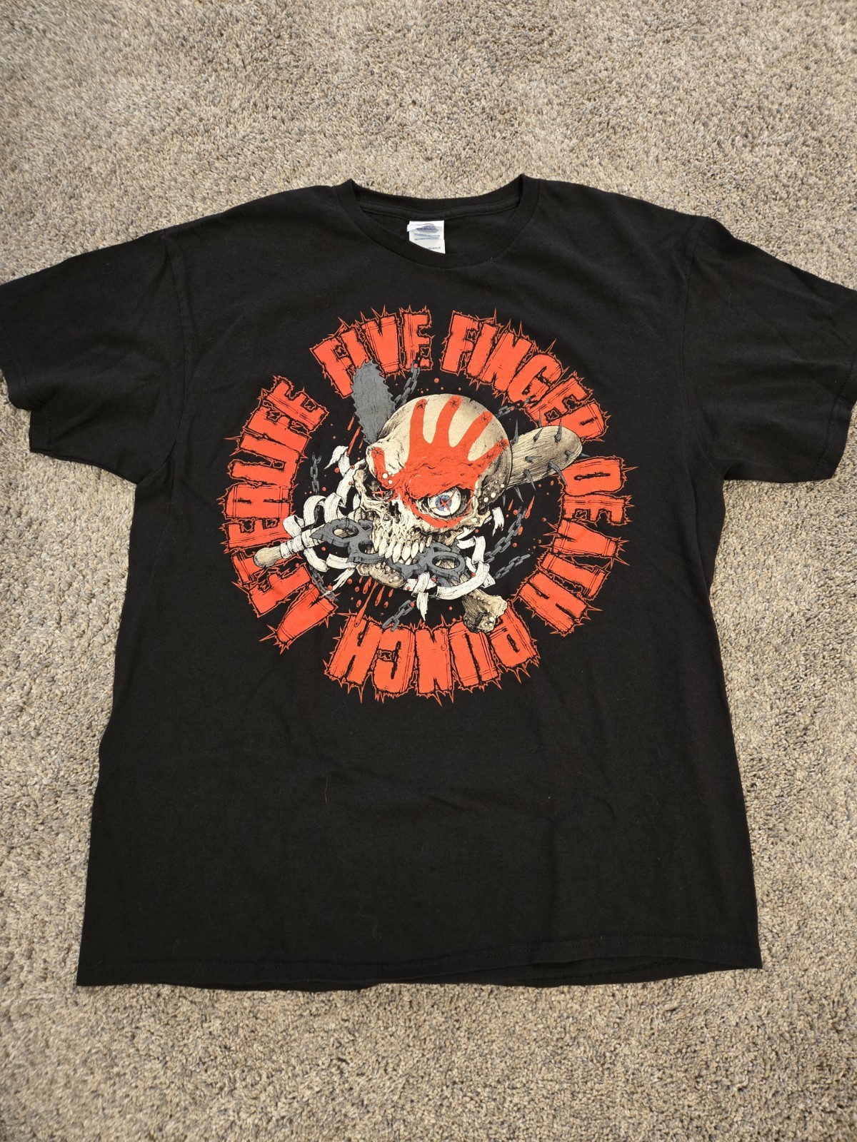 FIVE FINGER DEATH PUNCH T SHIRT LARGE AFTERLIFE WORLS TOUR gallery