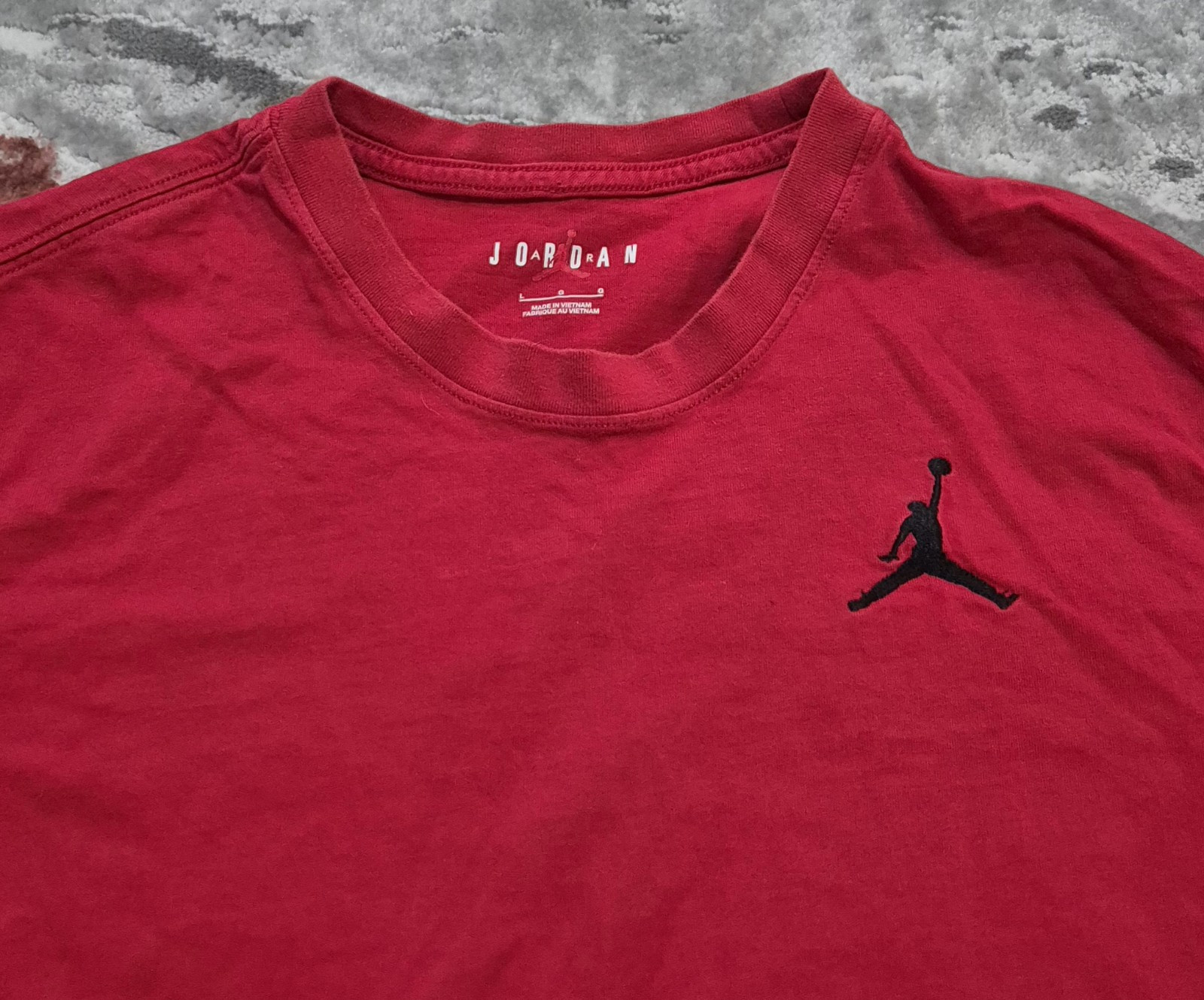Nike Jordan Air Jumpman T Shirt Short Sleeve Crew Sports Casual Mens Tee Sz L gallery