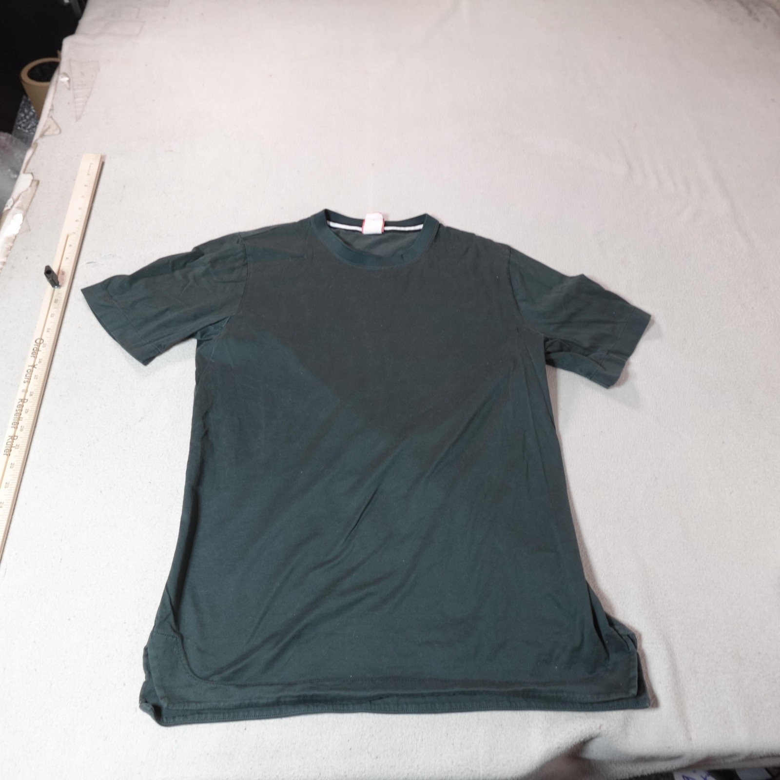 Nike Shirt Mens Large Green Crewneck Short Sleeve Casual Tee Workout Gym Run Jog gallery
