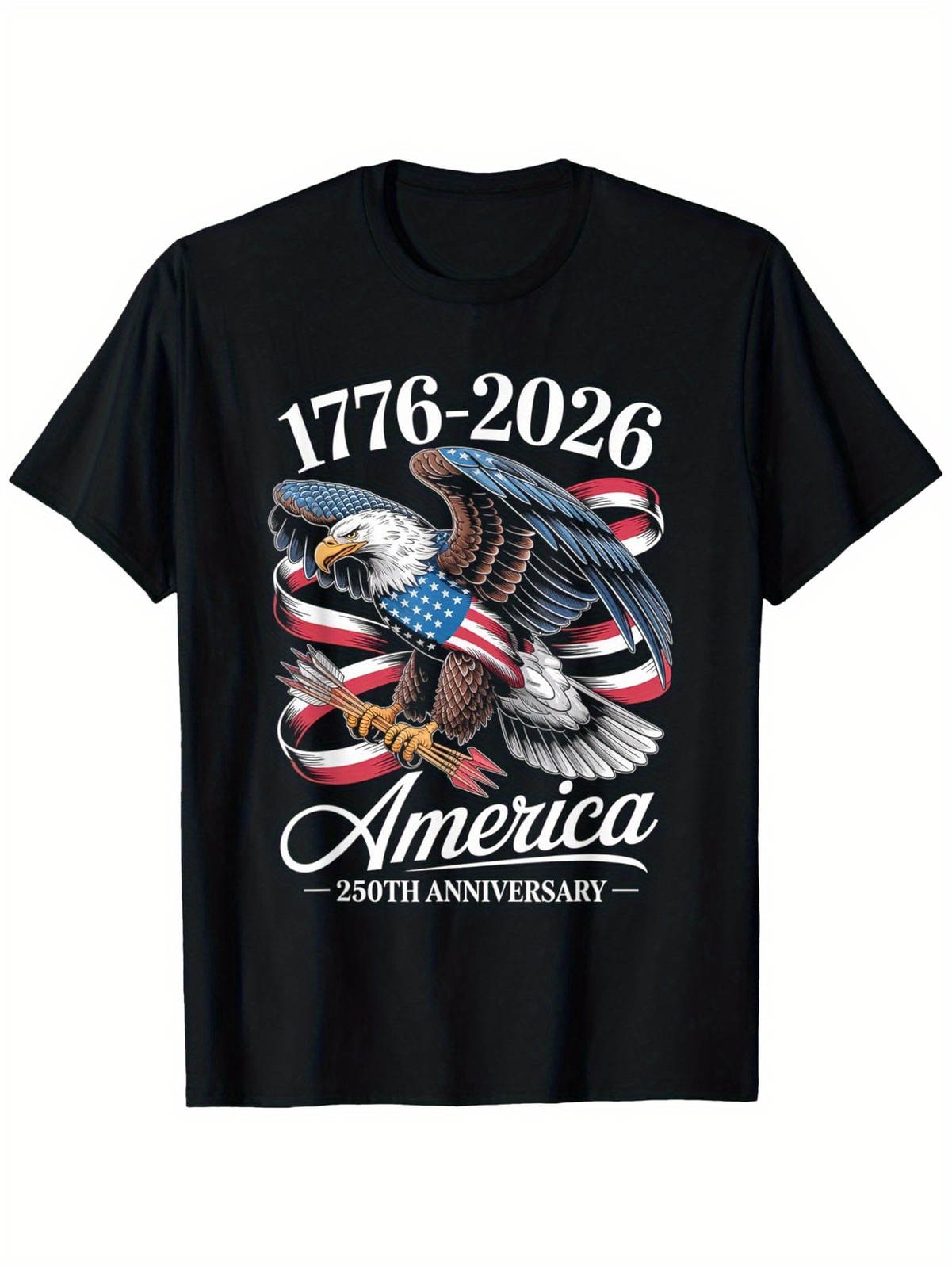 USA 250th Anniversary 1776-2026 Eagle Flag Patriotic July 4th T-Shirt gallery