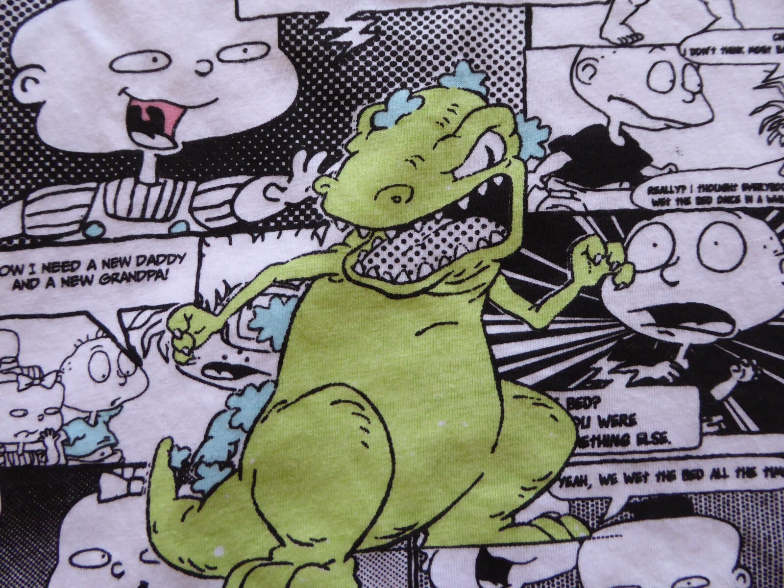 Nickelodeon 90s All Over Print Reptar Rugrats Graphic Throwback Retro Unisex M gallery