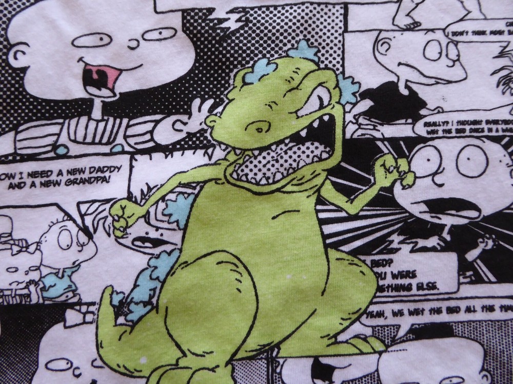 Nickelodeon 90s All Over Print Reptar Rugrats Graphic Throwback Retro Unisex M