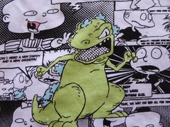 Nickelodeon 90s All Over Print Reptar Rugrats Graphic Throwback Retro Unisex M