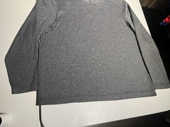 Lululemon Shirt Men’s XXL 5 Year Basic Tee Gray Long Sleeve Cotton Lyocell