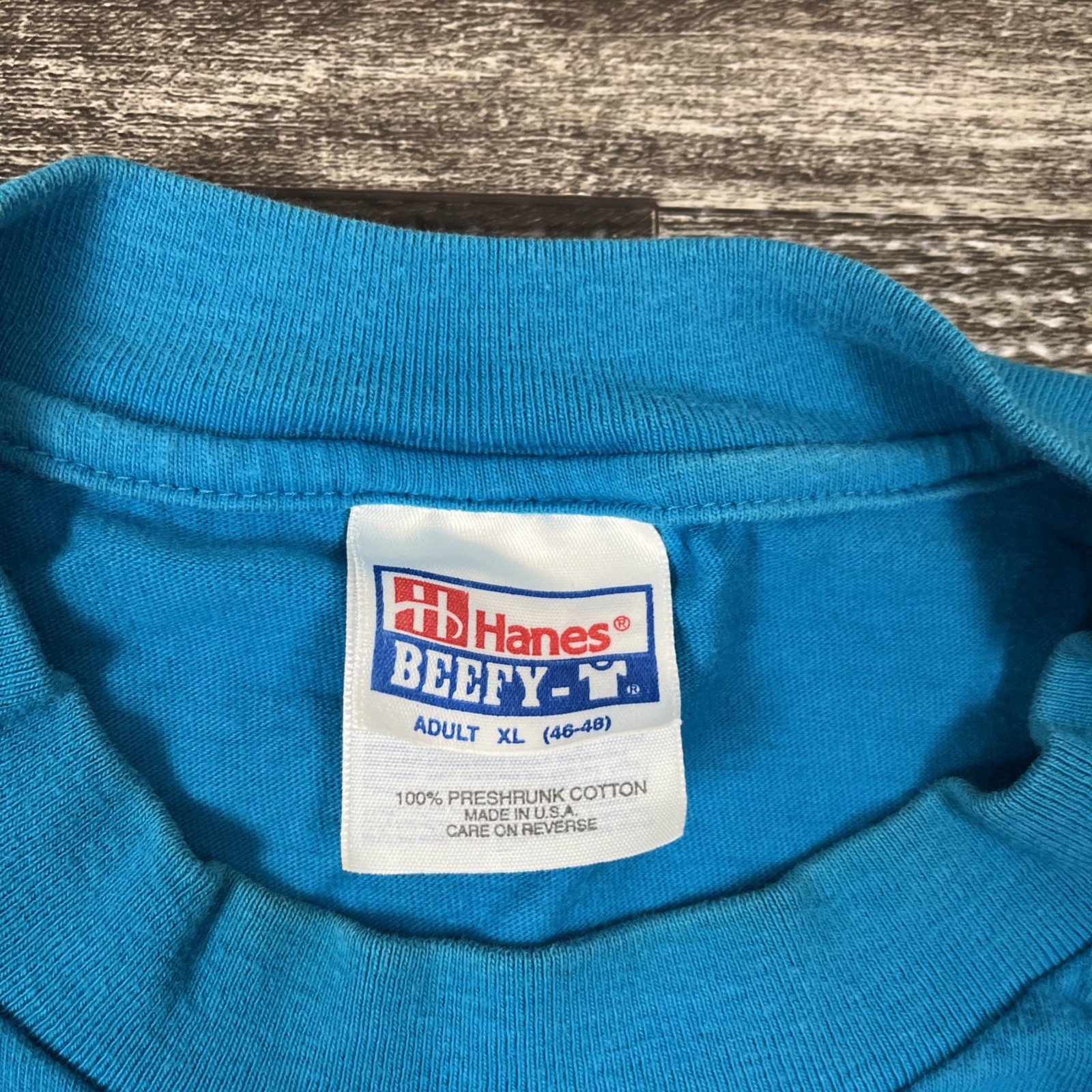 Vintage 90s Aladdin Hotel And Casino Graphic Tshirt Single Stitch Blue XL USA gallery