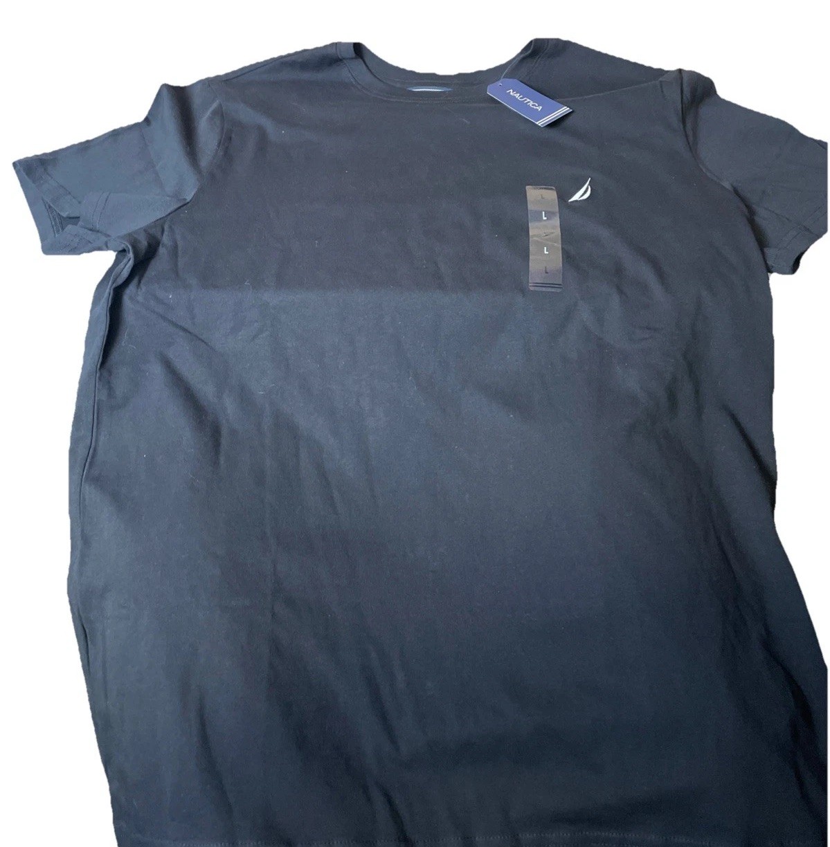 Nautica V36701 True Black T Shirt 100% Cotton LARGE gallery