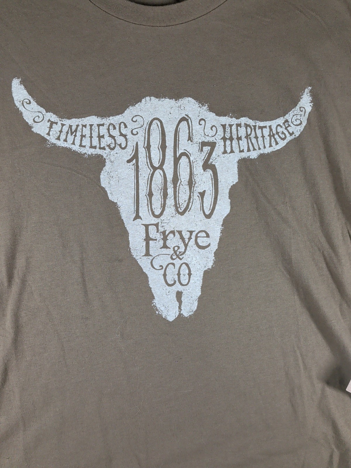 Frye & Co. Heritage Short Sleeve T-shirt Men’s 3XLT Western Steer NWT gallery