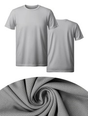 M/5 Pack Men’s Athletic Active Quick Dry Crew Neck T Shirts Running Gym Workout.